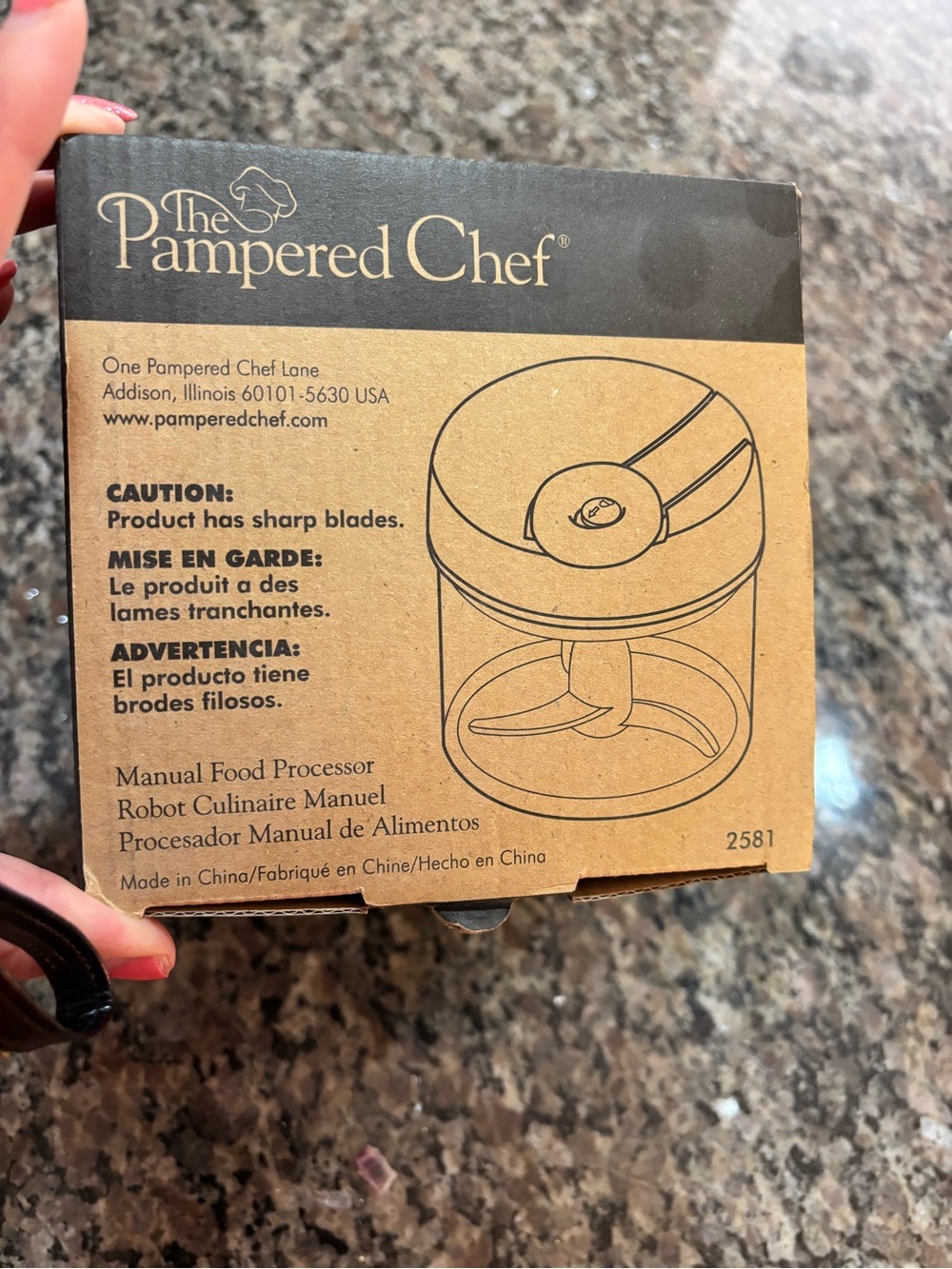 The Pampered Chef Manual Food Processor -